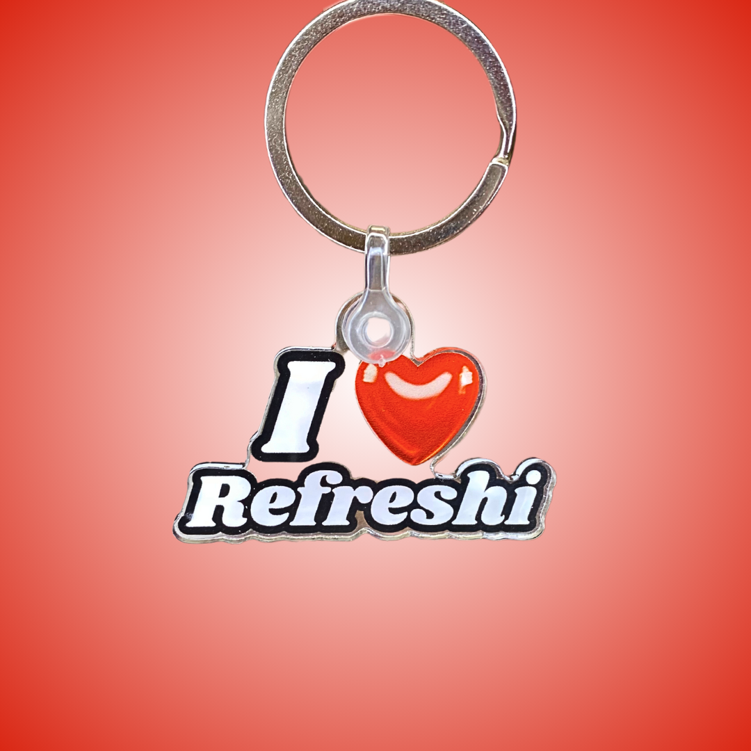 I Love Refreshi Keychain