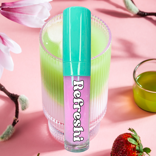 Matcha Strawberry Lip Pillow Gloss